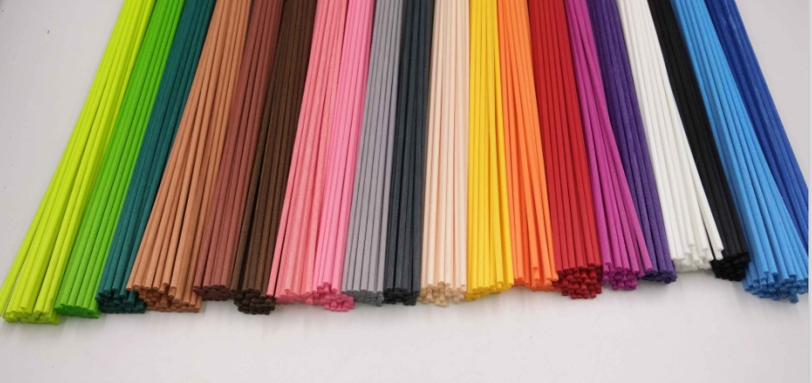 colour rattan sticks